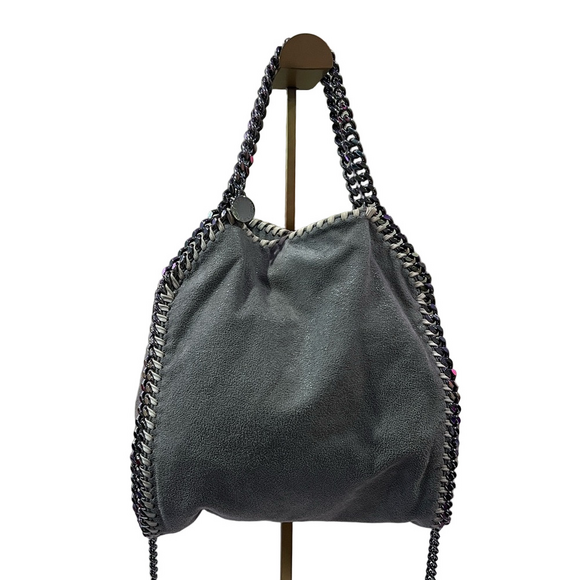 Stella McCartney Handbags - Stella McCartney Falabella Gray Vegan Suede Chain Crossbody Bag
